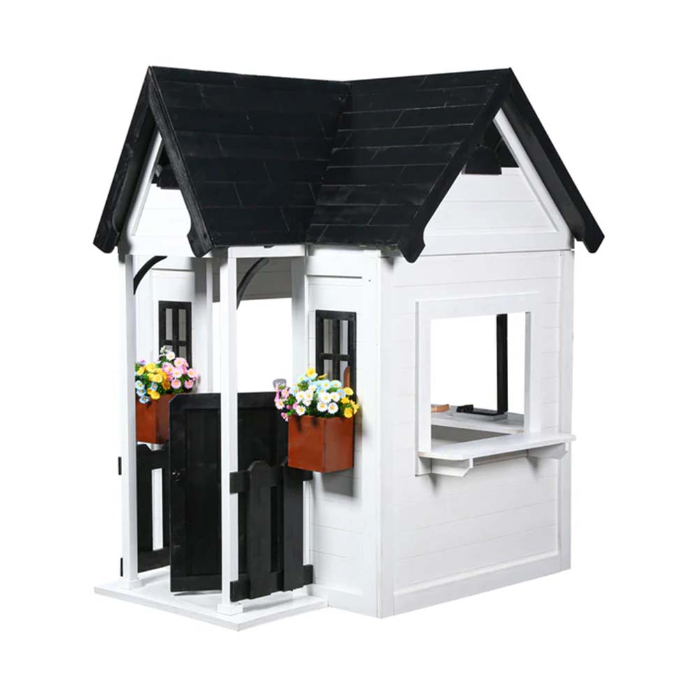 2MamaBees_Oceano_Playhouse_Front_Angle_Door_Open