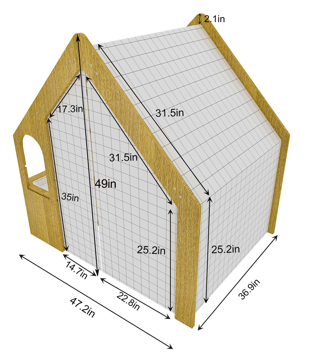 Avenlur Wood House Desk with Chair - Dollhaus