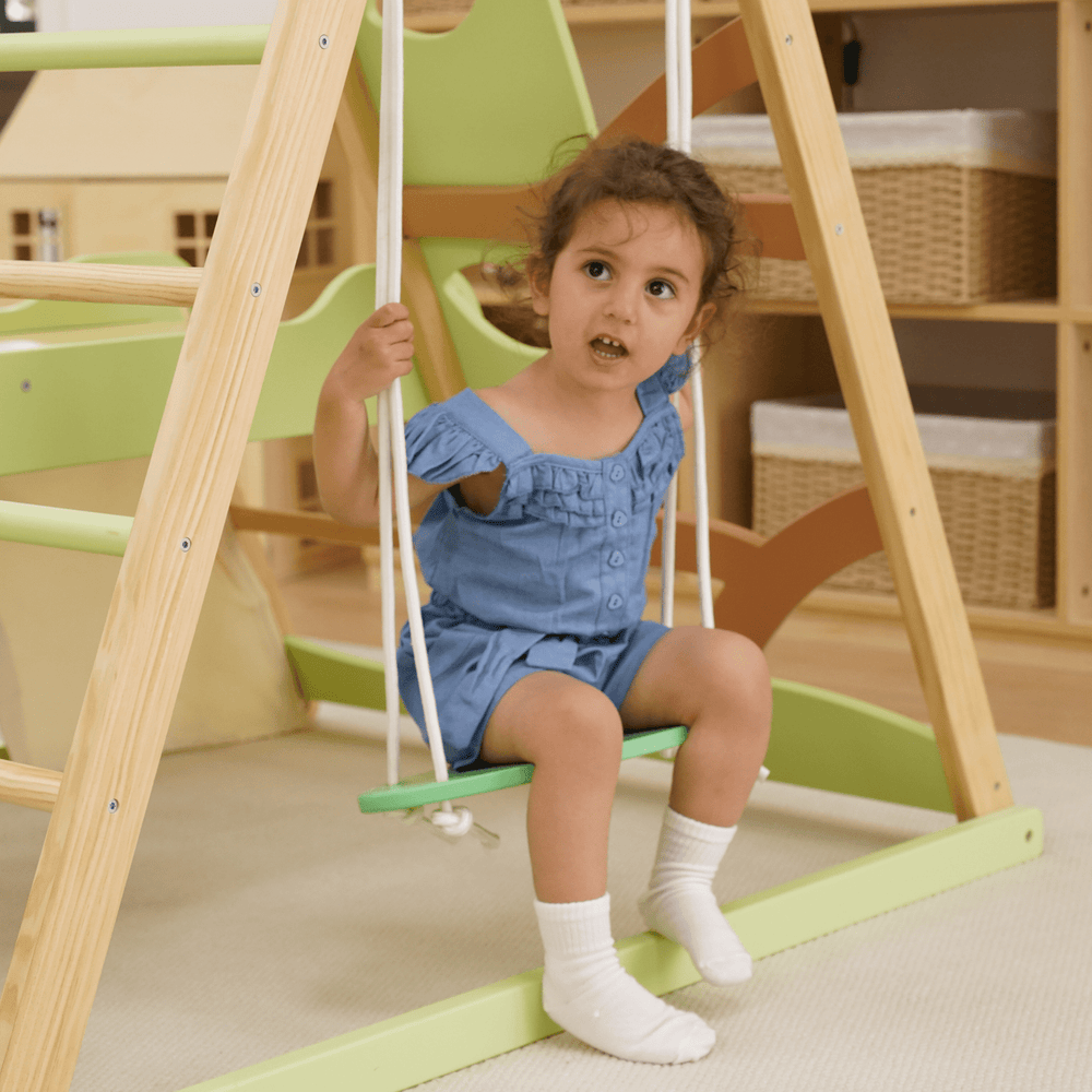 Avenlur Bush 6 - in - 1 Indoor Wooden Jungle Gym Climber - Dollhaus