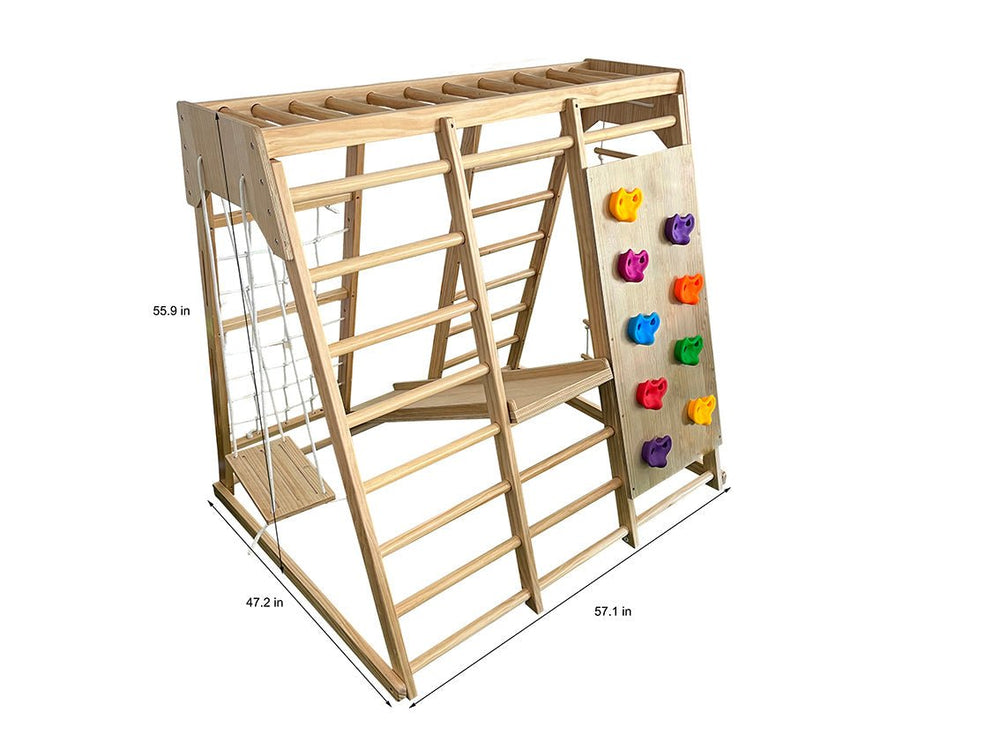 Avenlur Magnolia 7 - in - 1 Indoor Outdoor Climbing Gym - Dollhaus