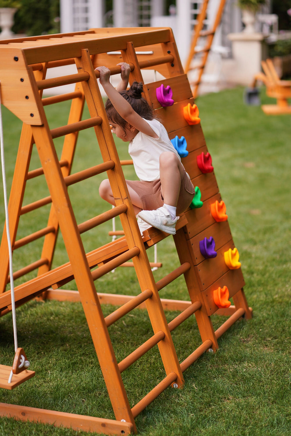 Avenlur Magnolia 7 - in - 1 Indoor Outdoor Climbing Gym - Dollhaus