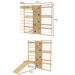 Avenlur Walnut 9 - in - 1 Swedish Ladder Wall Gym 79" - Dollhaus