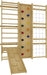 Avenlur Walnut 9 - in - 1 Swedish Ladder Wall Gym 79" - Dollhaus