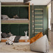 BenchK Black Steel Wall Ladder in Playroom