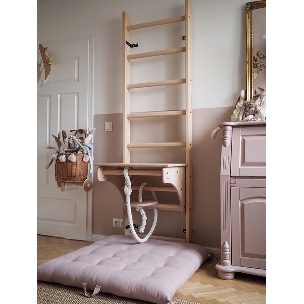 BenchK Childrens Ladder with Desk and Gymnastics Accessories in Kids Room 2