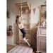 BenchK Childrens Ladder with Pull-Up Bar and Child on Gymnastics Accessories in Play Room