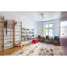 BenchK Childrens Ladder with Pull-Up Bar and Gymnastics Accessories in Play Room Wide View