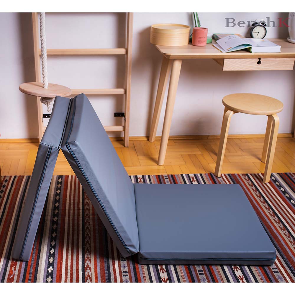 BenchK Grey Gymnastics Mat On Rug