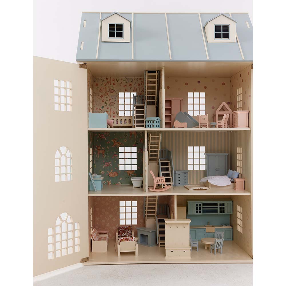 Little_Forest_Animals_London_House_Dollhouse_Open_Close_up
