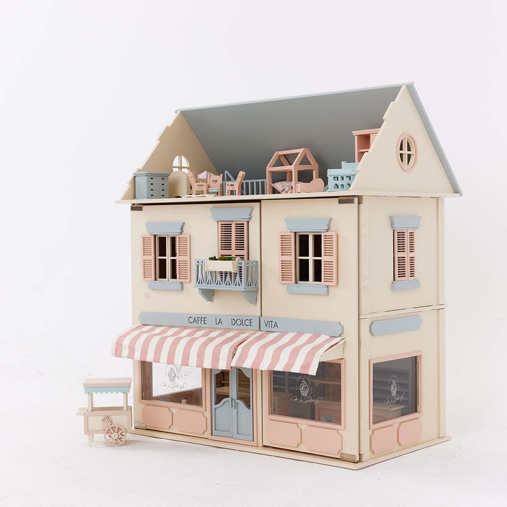 Little_Forest_Animals_Rome_Dollhouse_Roof_Open