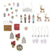 Collection of Christmas-themed decorative items on a white background
