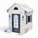 Children's playhouse with decorative Hanukkah elements on a white background