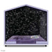 Sensory pod with starry sky design and purple interior.