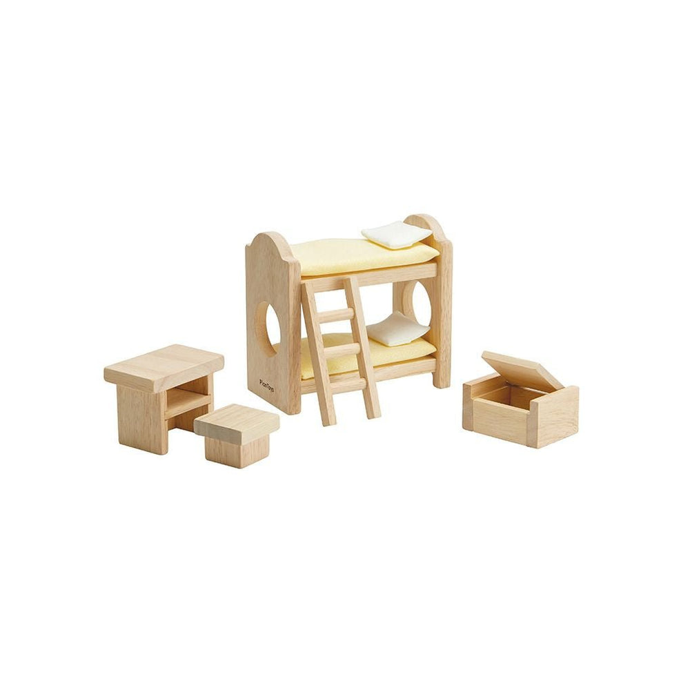 Plan Toys Children's Room Dollhouse Furniture Set - Dollhaus