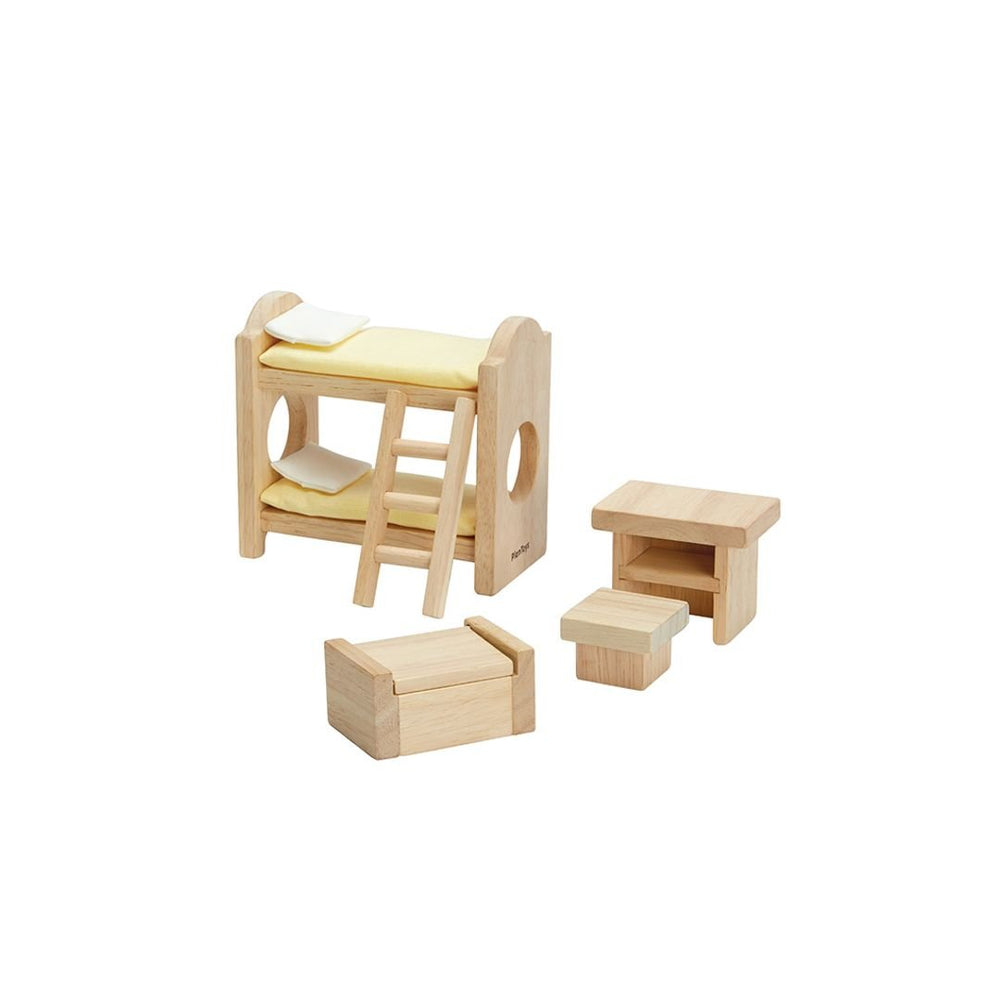 Plan Toys Children's Room Dollhouse Furniture Set - Dollhaus
