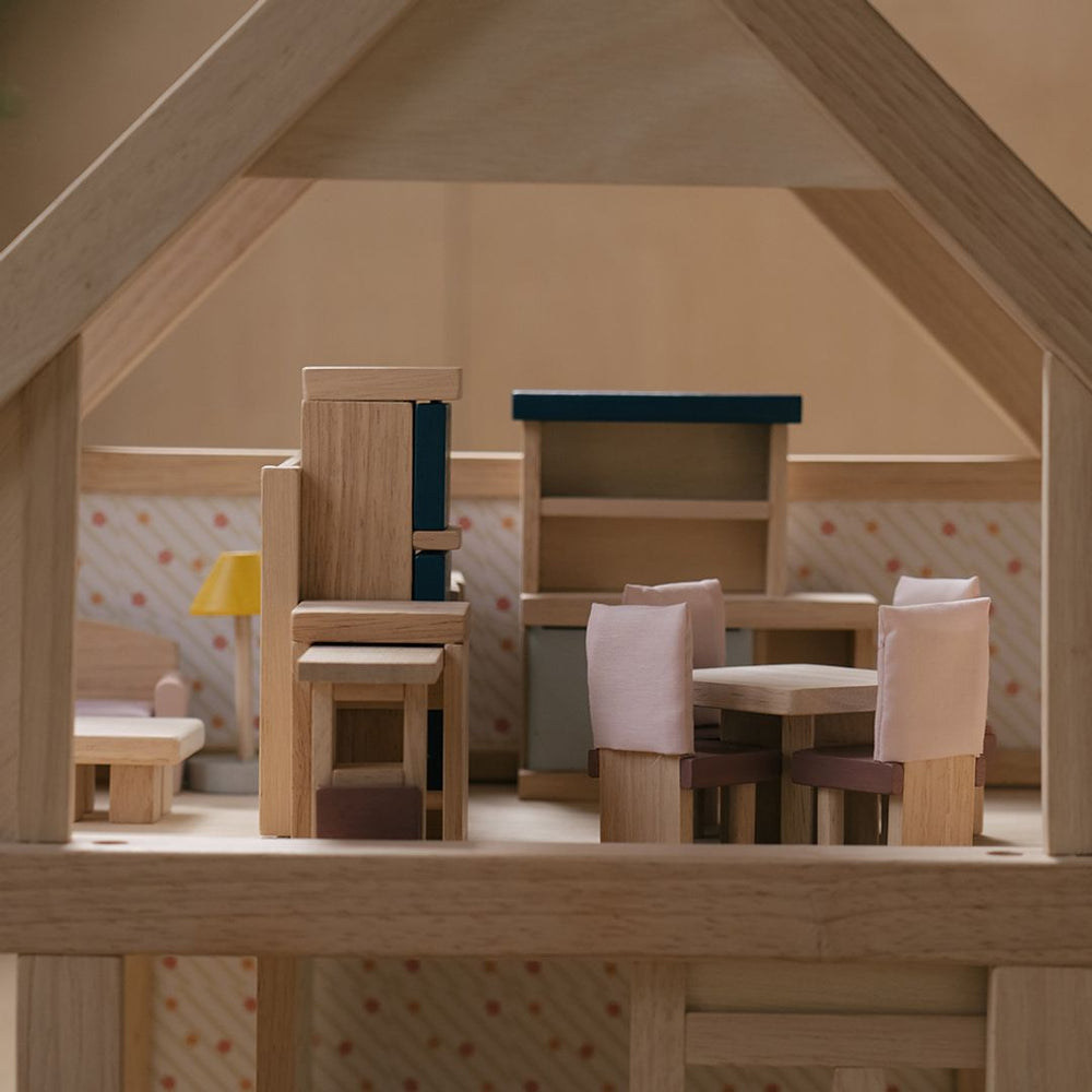 Plan Toys Dining Room Dollhouse Furniture Set - Dollhaus