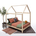 Purveyor_15_Ozarks_House_Bed_Full_with_Legs_Side_View_with_Bedding