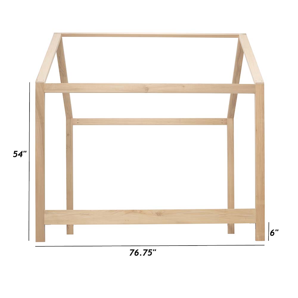 Purveyor_15_Ozarks_House_Bed_Full_with_Legs_Side_View_with_Measurements