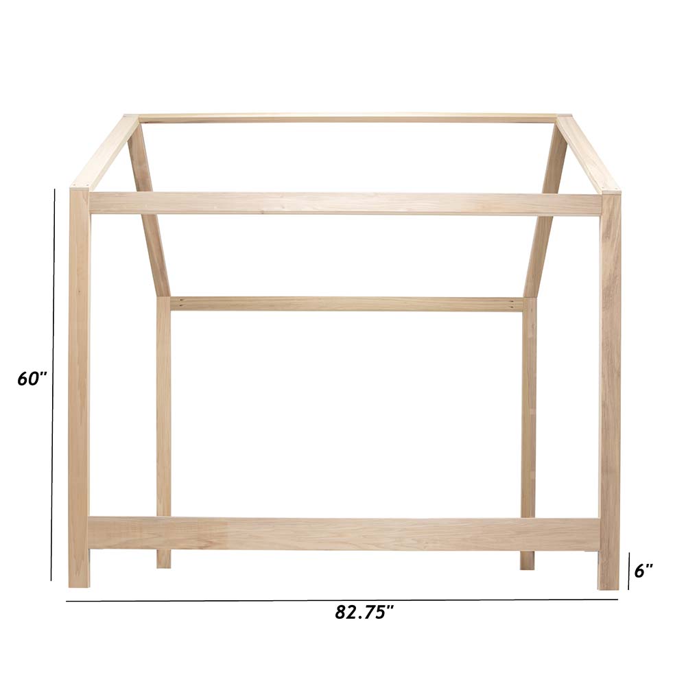 Purveyor_15_Ozarks_House_Bed_Queen_with_Legs_Side_View_Measurements