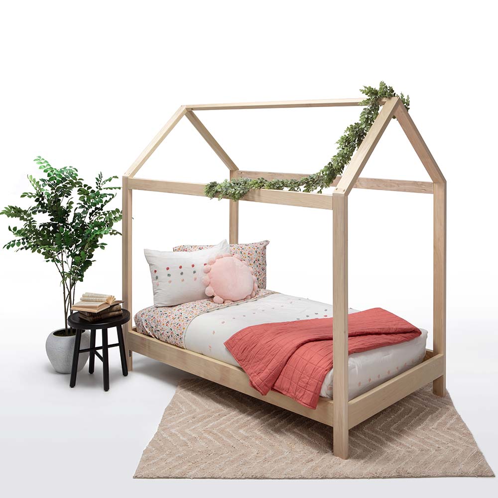 Purveyor_15_Ozarks_House_Bed_Twin_with_Legs_and_Bedding_Side_View