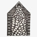 Log cabin play tent with wood pile image on a white background