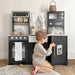 Tiny Land Iconic Wooden Play Kitchen - Black - Dollhaus