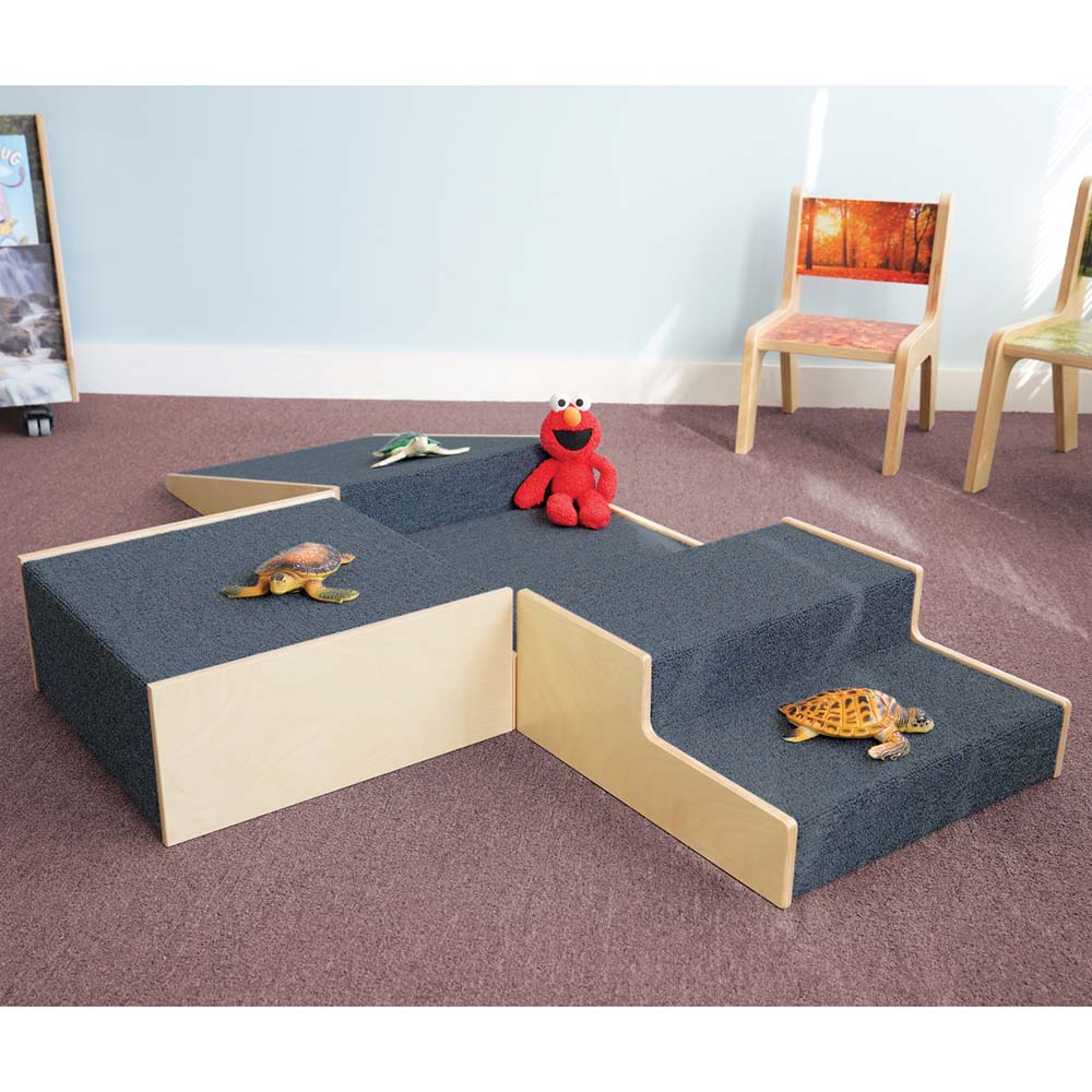 Whitney Brothers Climbers Woodscapes Set In Playroom with Toys