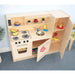 Whitney Brothers Play Kitchen Contemporary Kitchen Combo Natural Top View Cabinets Open