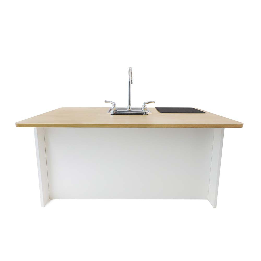 Whitney Brothers Play Kitchen Elevated Kitchen Island Breakfast Bar Back View