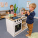 Whitney Brothers Play Kitchen Elevated Kitchen Island Breakfast Bar with Children