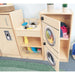 Whitney Brothers Play Kitchen Ensemble Natural Cabinet Open