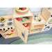 Whitney Brothers Play Kitchen Ensemble Natural Top View Cabinet Open