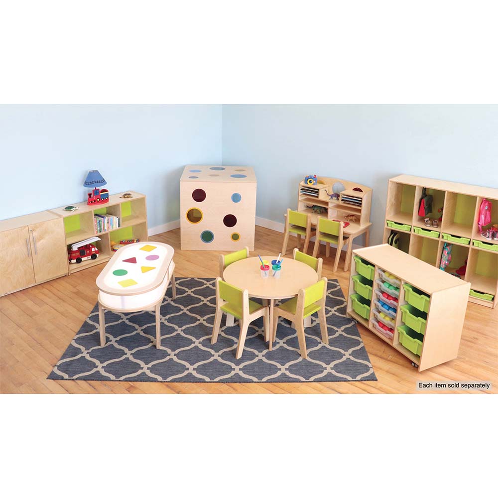Whitney Brothers Porthole Playhouse Cube in Playroom