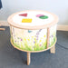 Whitney Brothers Sensory Nature View Radiant LED Light Table in Playroom with Accessories