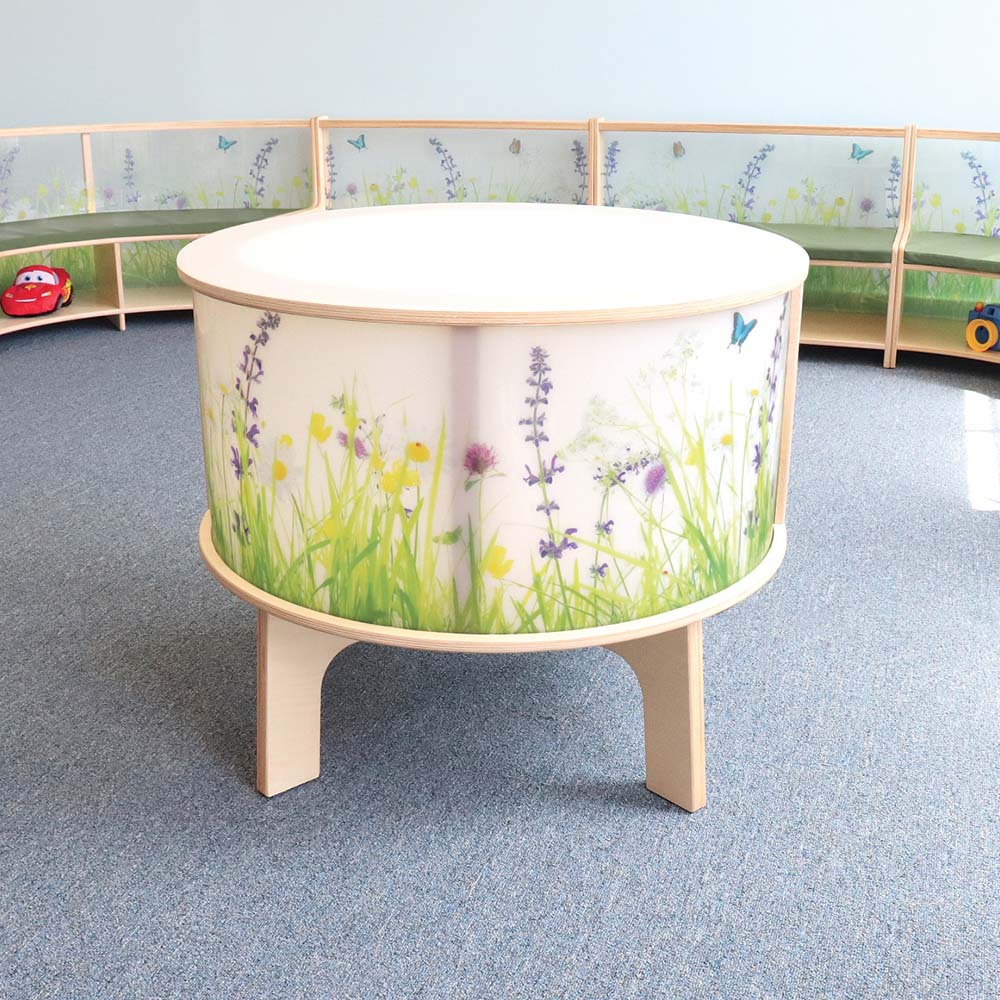 Whitney Brothers Sensory Nature View Radiant LED Light Table in Playroom