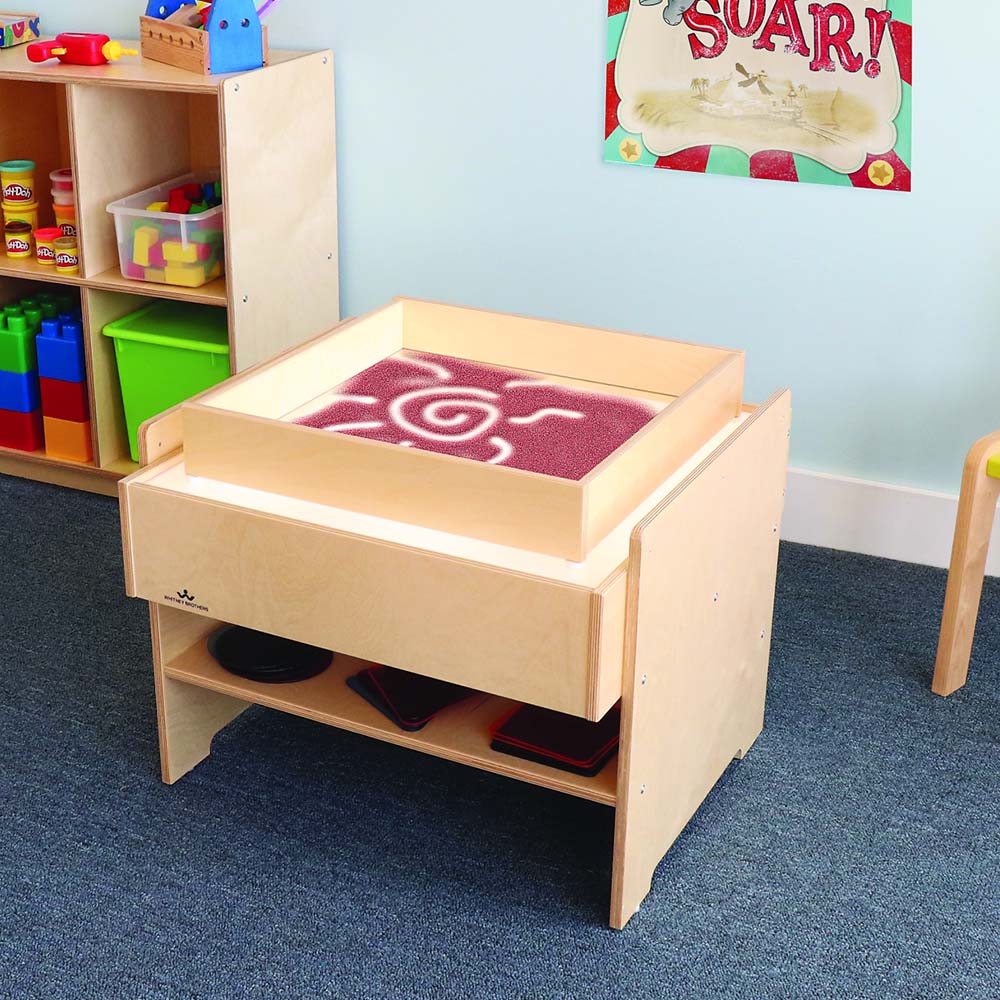Whitney Brothers Sensory Superbright LED Light Table in Playroom