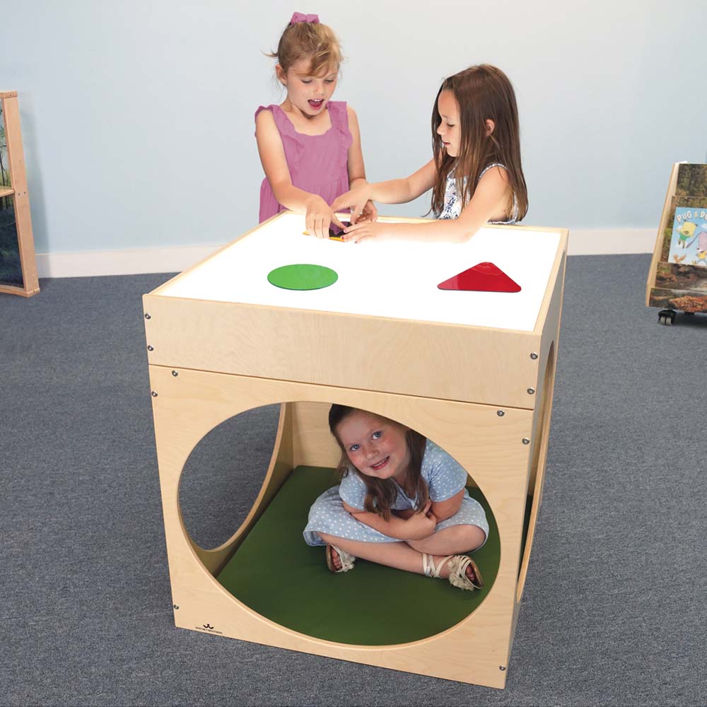 Whitney Brothers Superbright LED Creative Cube and Mat Kids Playing