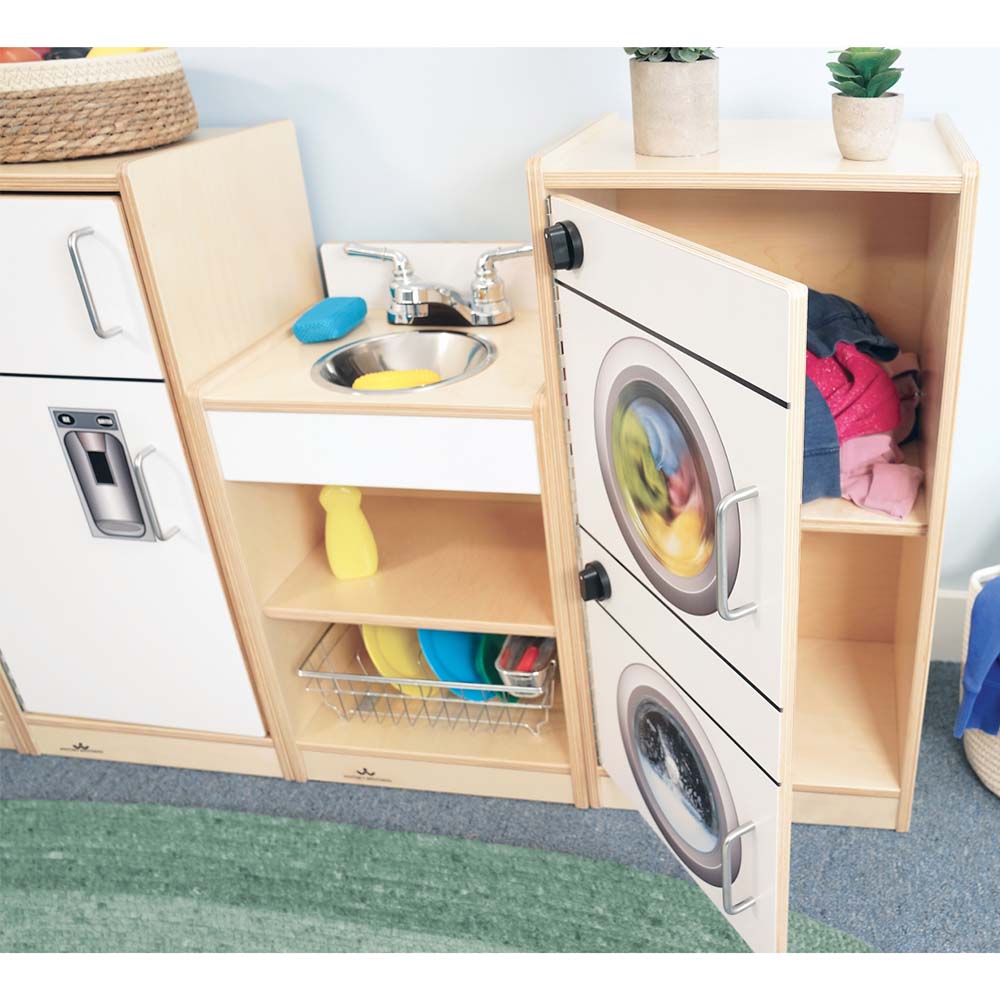 Whitney Brothers Toddler Kitchen Ensemble White Cabinet Open