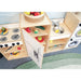 Whitney Brothers Toddler Kitchen Ensemble White Top View Cabinets Open