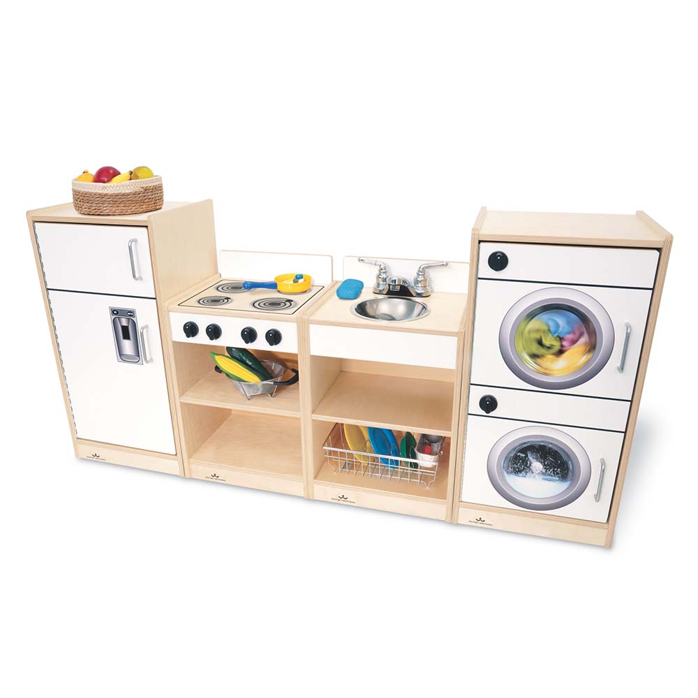 Whitney Brothers Toddler Kitchen Ensemble White with Accessories