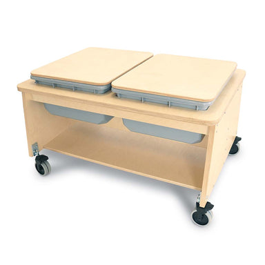 Whitney Brothers Two Tub Sand and Water Table with Lids
