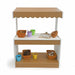 Outdoor Play Market Stand with Accessories on White Background