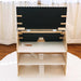 Wonder and Wise Dollhouse Back nterior View with Open Roof