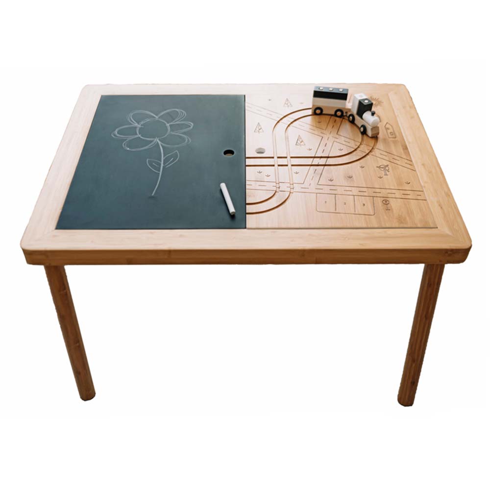 Wonder and Wise Land Sand and Water Table Chalkboard and Train Track