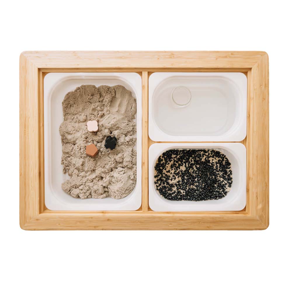 Wonder and Wise Land Sand and Water Table Sensory Bins Top View