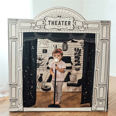 Wonder and Wise Performance Stage Child with Microphone
