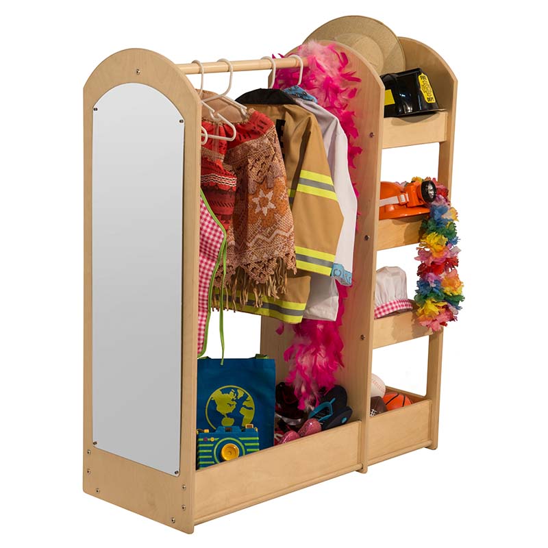 Wood Designs Contender See and Store Dress-Up Unit with Clothes and Accessories