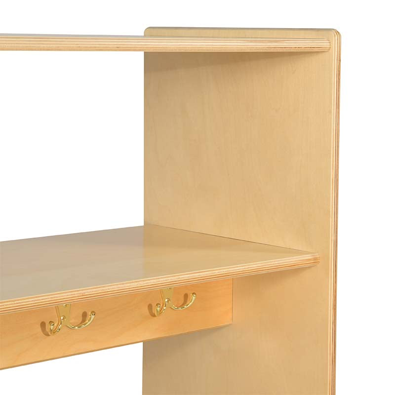 Wood Designs Dress-Up Storage Unit Shelf and Hooks
