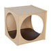 Wood Designs Giant Crawl Thru Play Cube with Brown Cushion