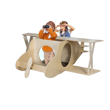 Wood Designs Plane Reading and Play Cube Angle with Kids